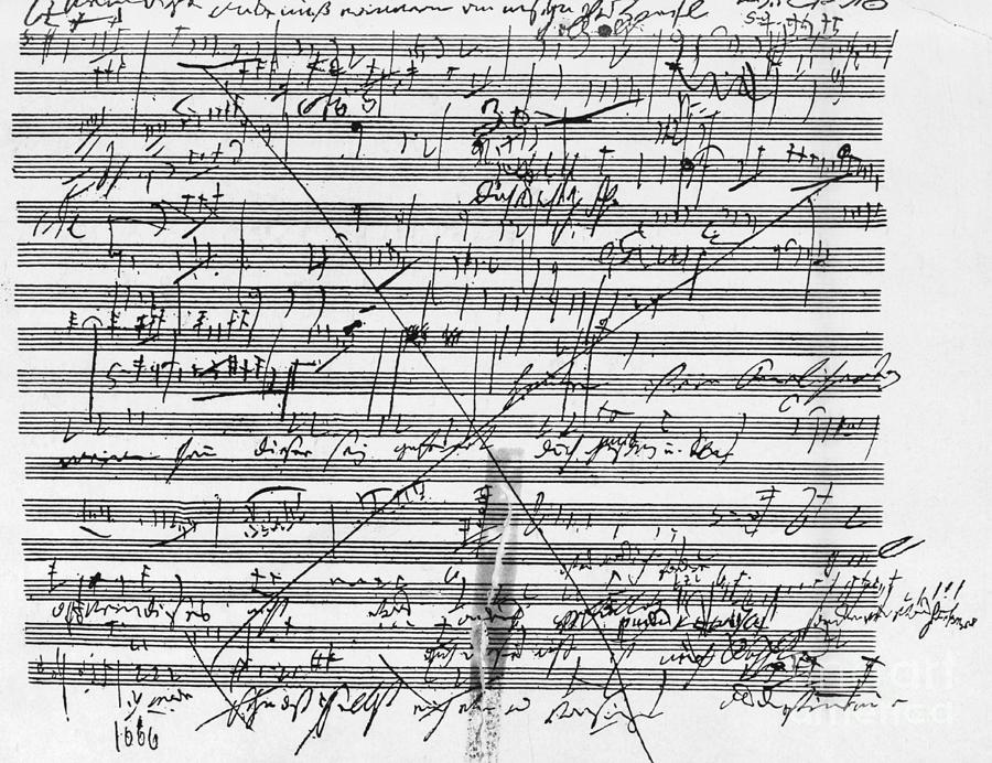 Display Of Musical Score By Ludwig Photograph by Bettmann