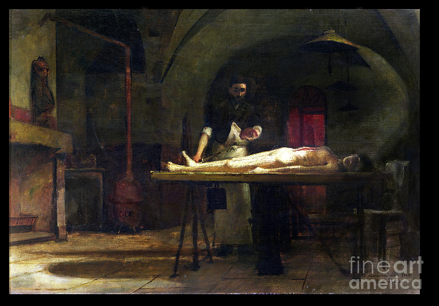 Dissection Scene Painting by Paul Buffet