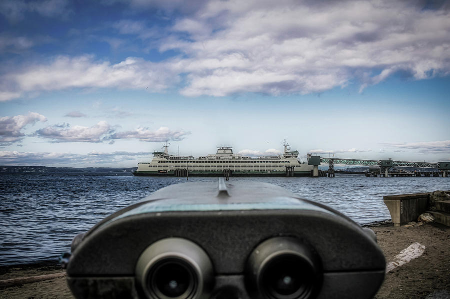 Distant Edmonds Ferry Photograph by Anamar Pictures