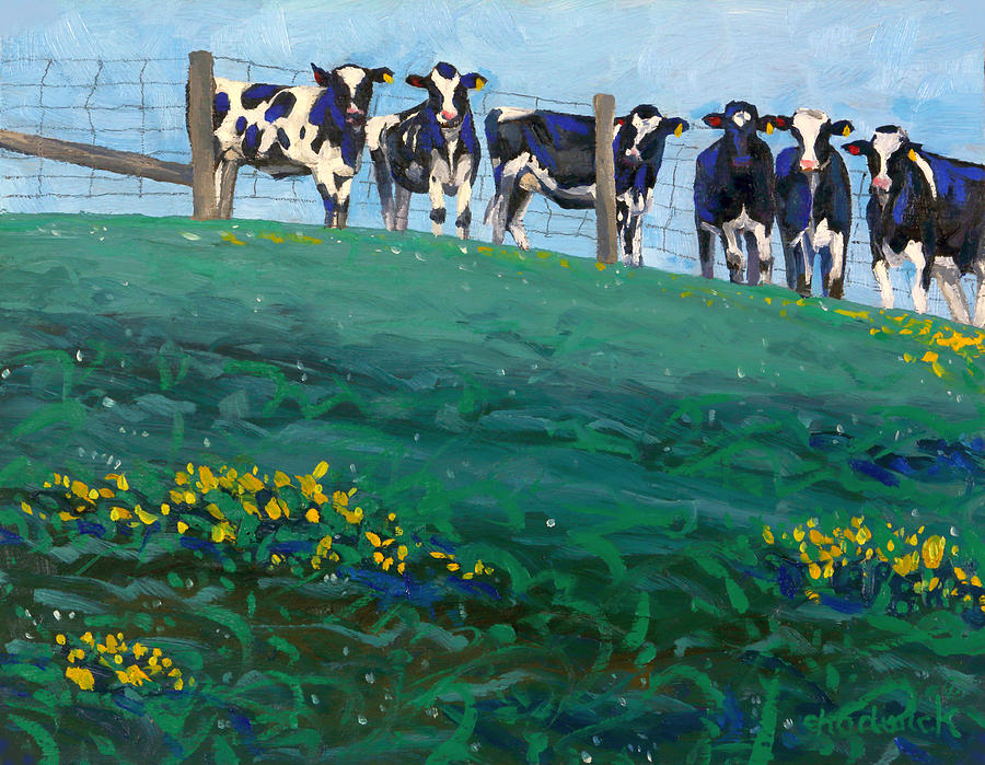 Distant Pastures Painting by Phil Chadwick