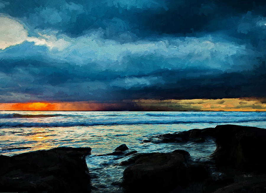 Distant Rain Clouds Digital Art by Russ Harris