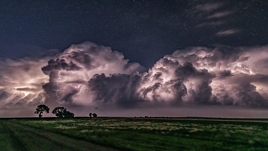 Distant Thunderheads Photograph by Laura Hedien
