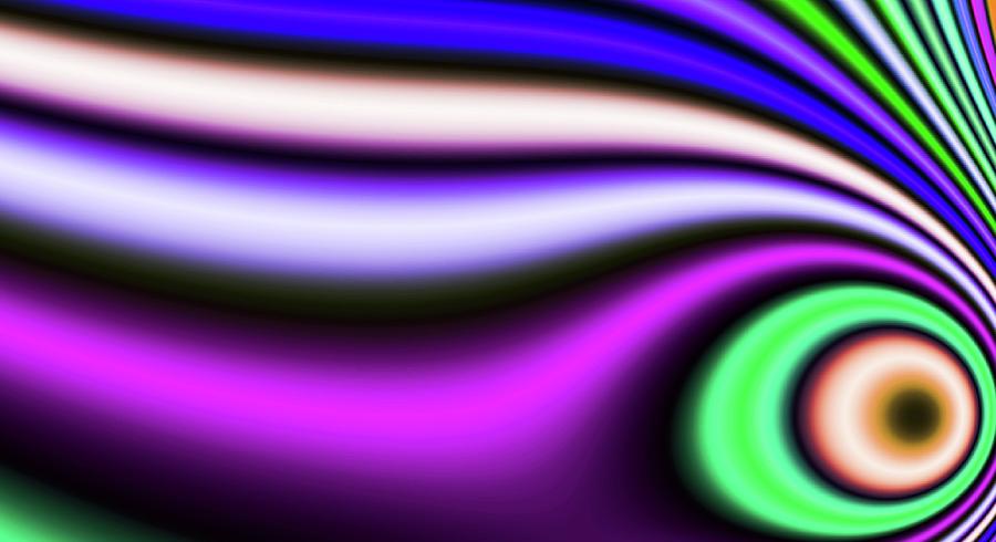 Distorted Abstract Green Eye Digital Art by Don Northup