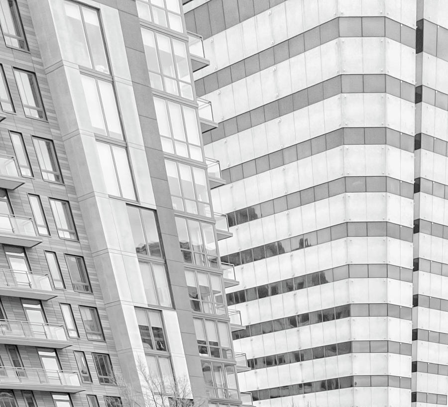 Distorted Buildings Bethesda Photograph by Andrew Wohl - Fine Art America