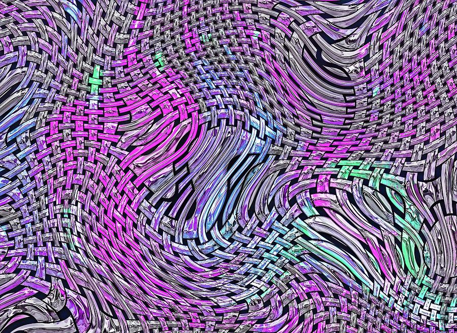 Distortion Chaos Purple Digital Art by Don Northup