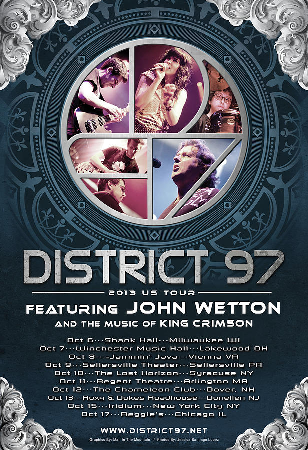 District 97/John Wetton US Tour Digital Art by District 97