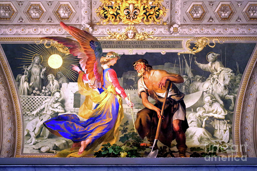 Vatican Museum Photograph - Divine Grace And The Human Works - Ludwig Seitz by Douglas Taylor