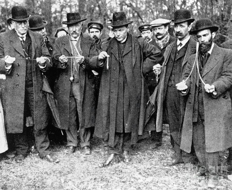 Diviners With A Variety Of Dowsing Instruments by Science Photo Library