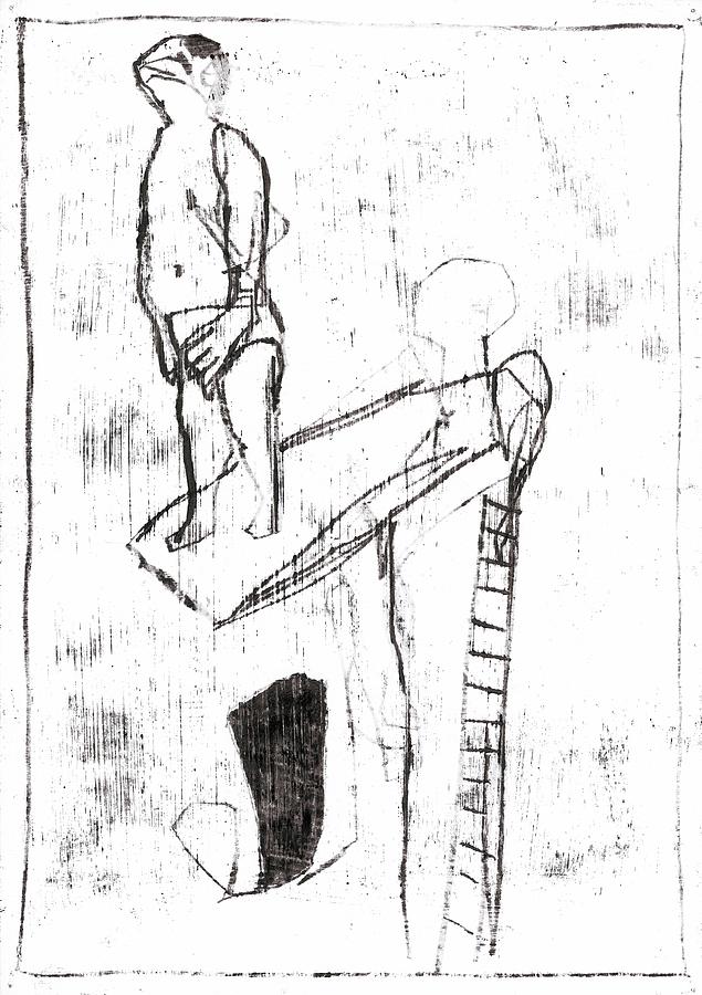 Diving board Drawing by Edgeworth Johnstone