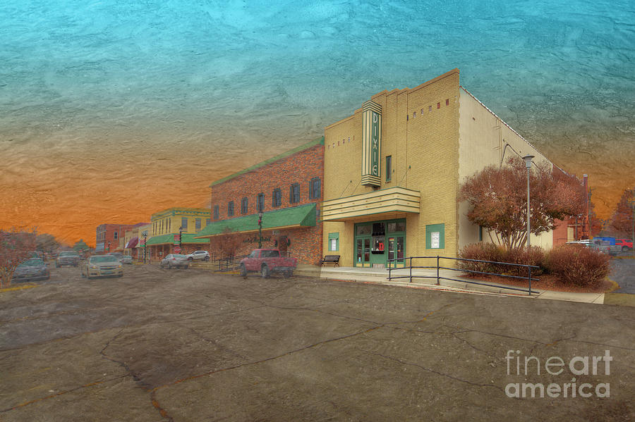 Architecture Digital Art - Dixie Theater  by Larry Braun