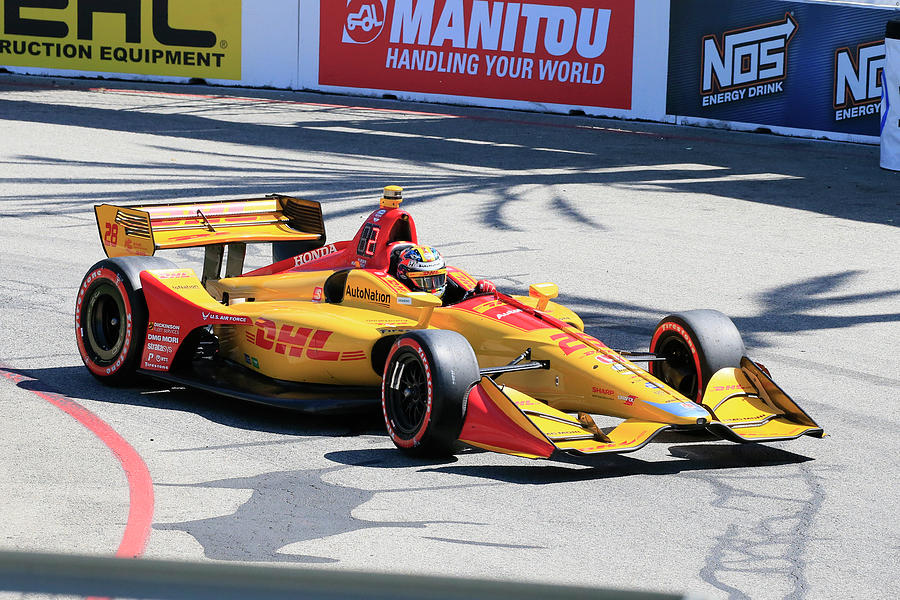 Hunter-Reay in Turn 3 Photograph by Shoal Hollingsworth