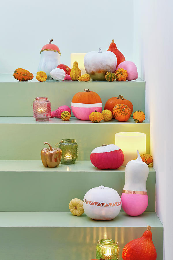 Diy Halloween Decoration Idea On Steps Photograph by Frdric Jacquet