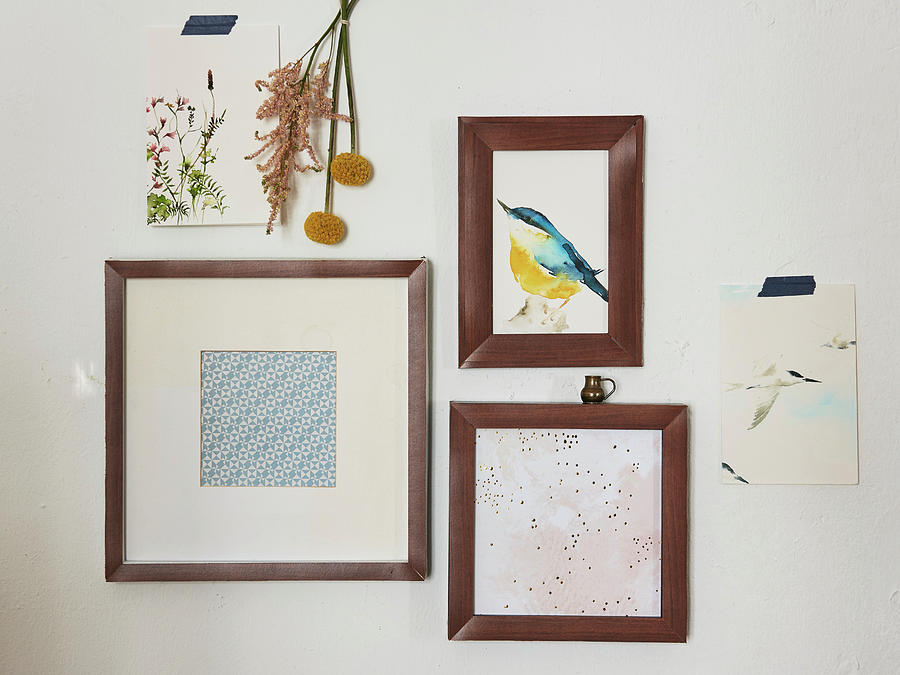 Diy Picture Frames Made From Edging Strips Photograph by Hsfoto