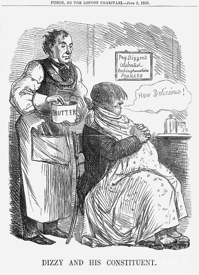 Dizzy And His Constituent., 1858 Drawing by Print Collector