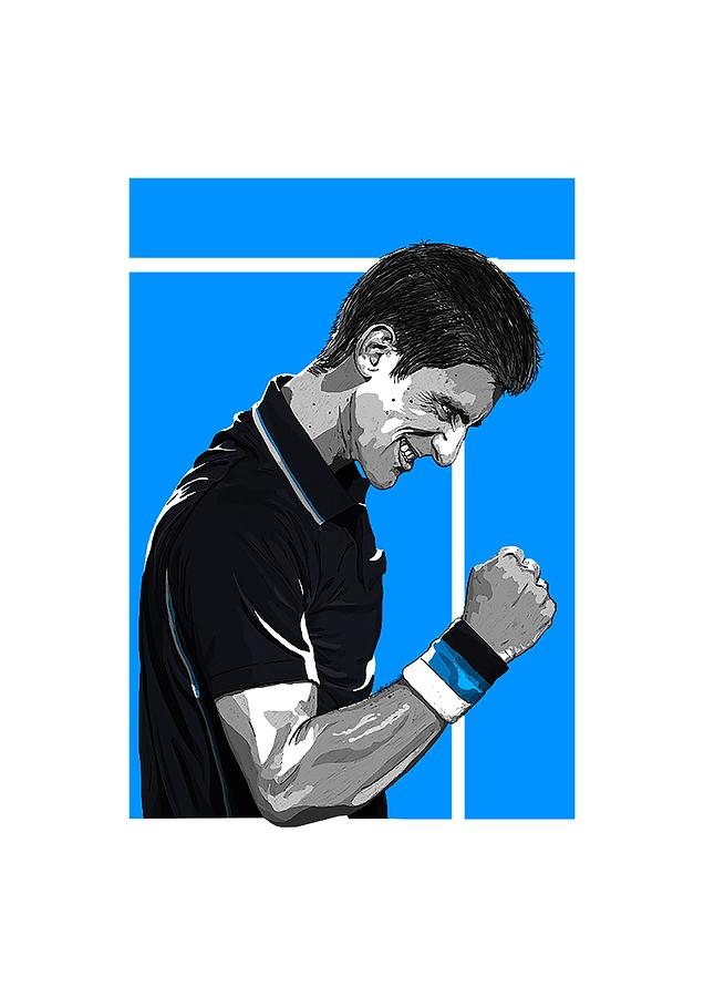 Djokovic Digital Art by Sachio Dirja