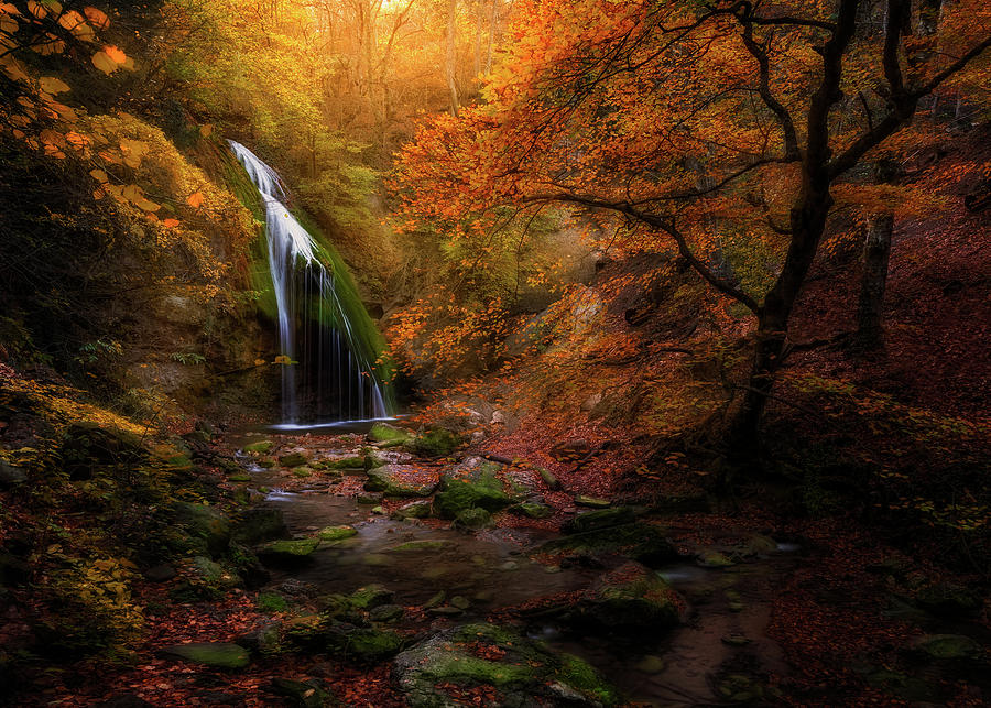 Djur-djur Waterfall Photograph by Kirill Volkov