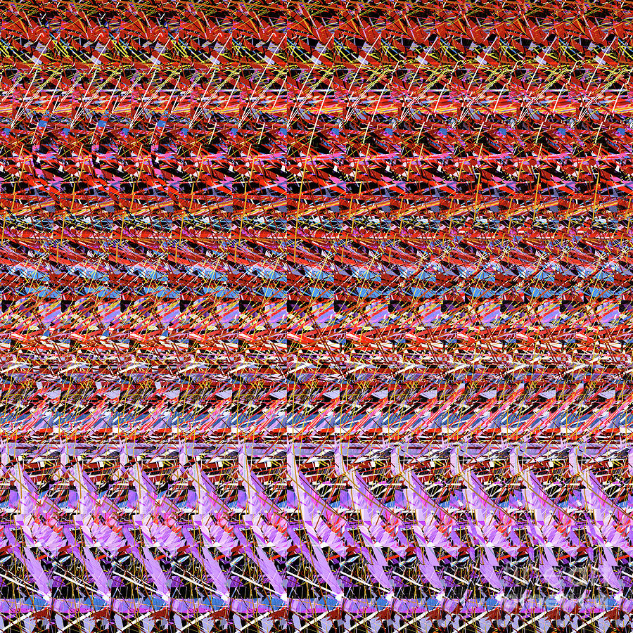 DNA Autostereogram Abstract Curves #38 1 Digital Art by Russell Kightley