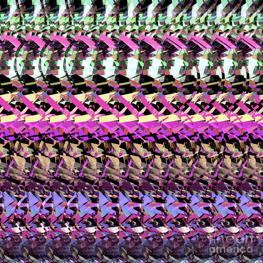 DNA Autostereogram Glass City #2 1 Digital Art by Russell Kightley