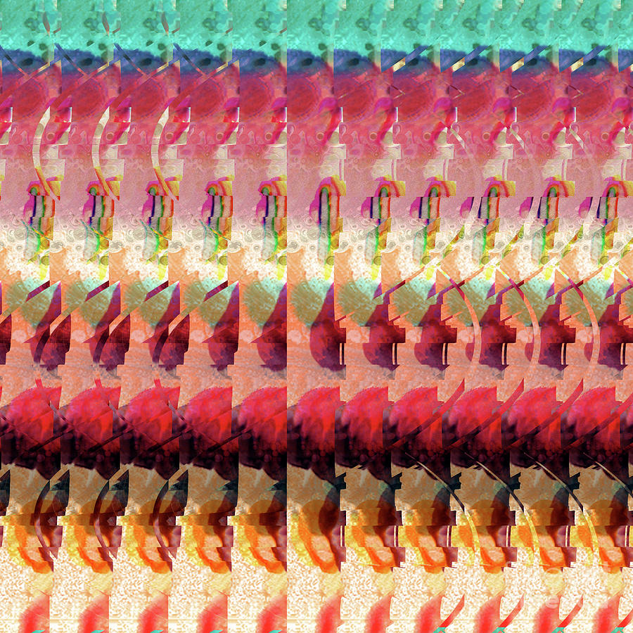 DNA Autostereogram Qualias Jungle BL Digital Art by Russell Kightley