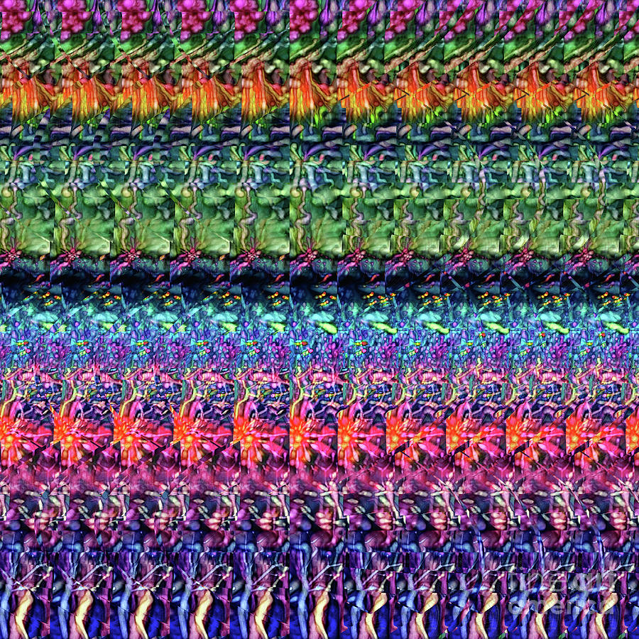 DNA Autostereogram Qualias Reef 2 Digital Art by Russell Kightley