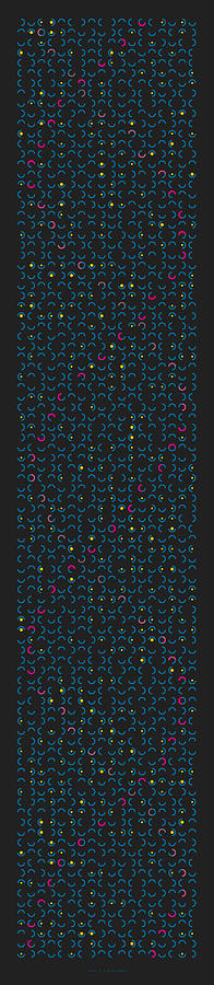 DNA on 10th south wayfinding sign in CMYKtime Digital Art by Martin Krzywinski