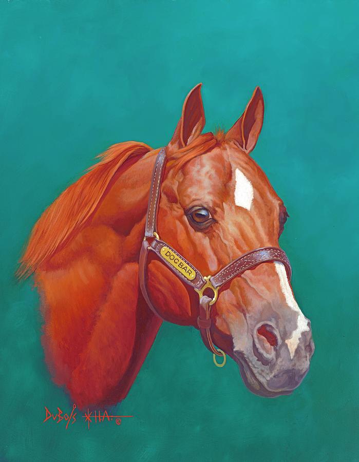 Horse Painting - Doc Bar by Howard DUBOIS