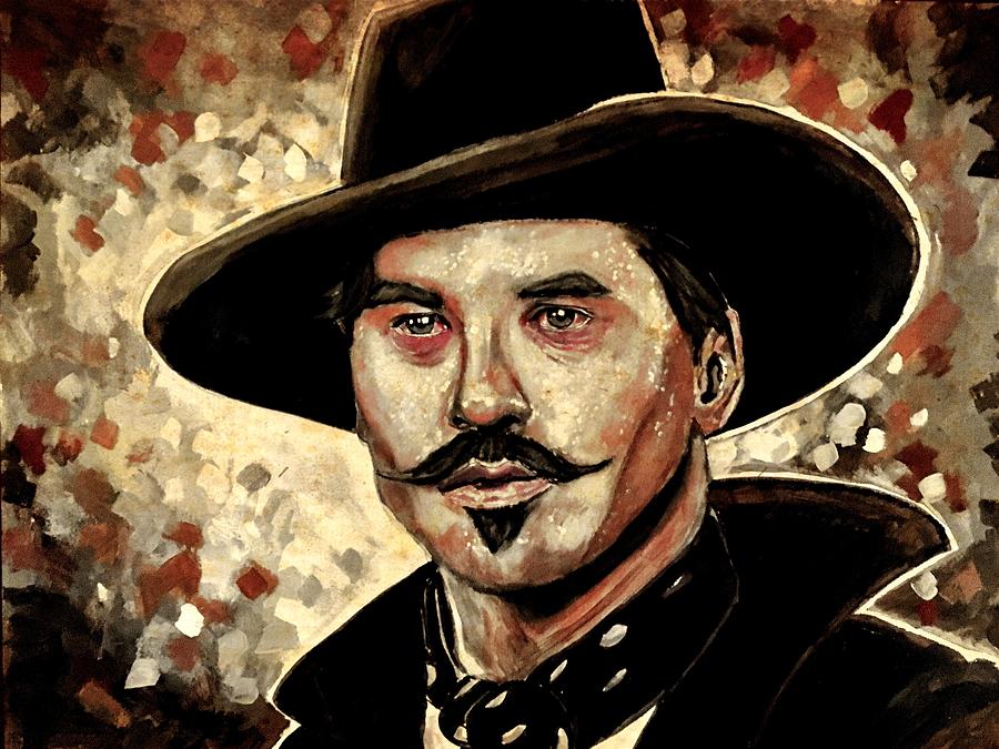 Doc Holliday Painting by Joel Tesch