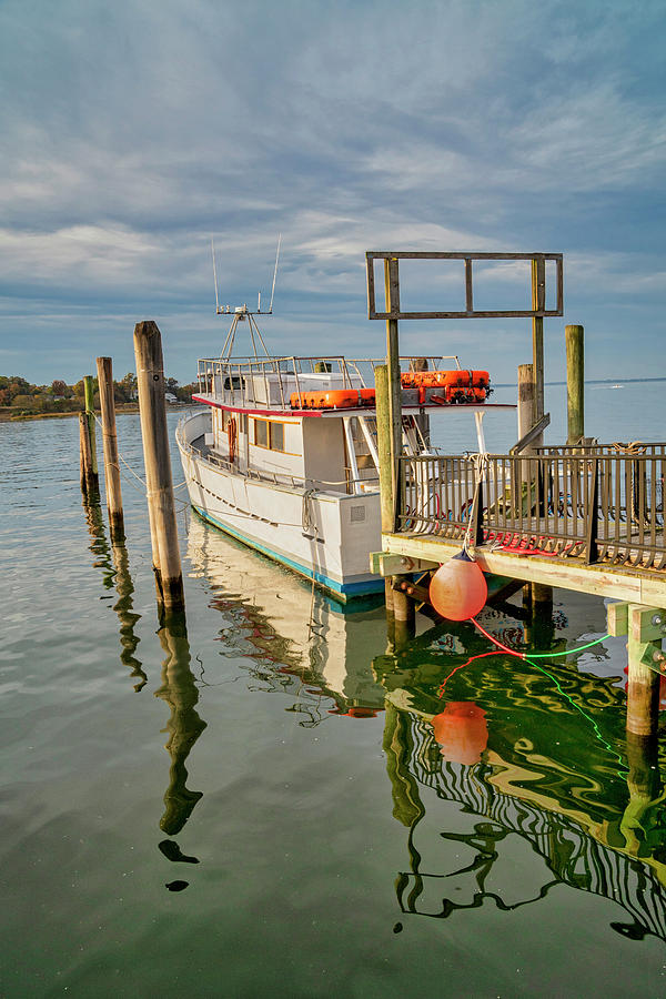 Docked At Keyport Harbor Photograph by Gary Slawsky