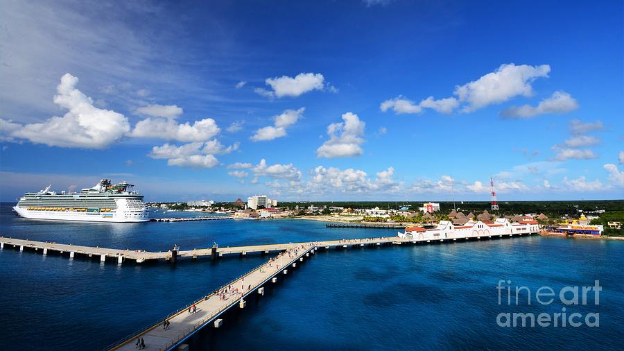Docked In Cozumel Photograph