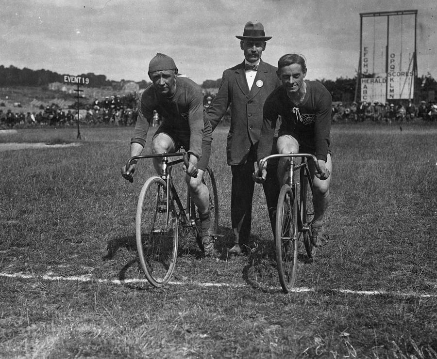 Dockyard Cyclists Photograph by Topical Press Agency