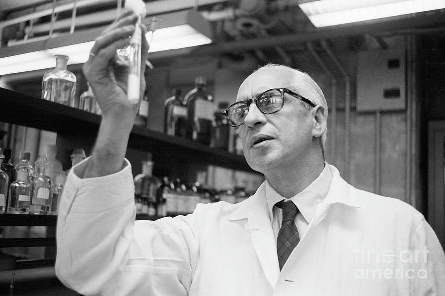 Doctor Severo Ochoa Shown In Laboratory Photograph by Bettmann