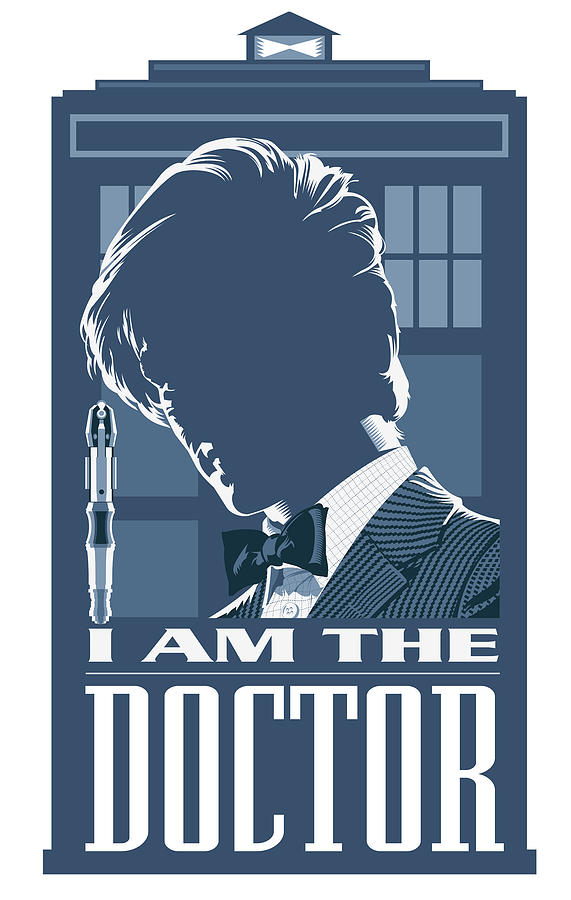 Doctor Who and the Tardis Digital Art by Garth Glazier