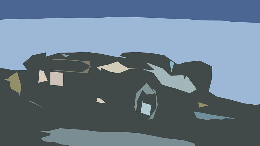 Dodge Challenger SRT8 392 Abstract Design Digital Art by CarsToon Concept