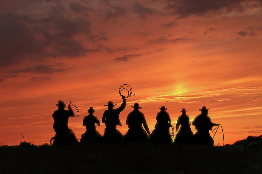 Dodge City Cowboys Photograph by Christopher McKenzie