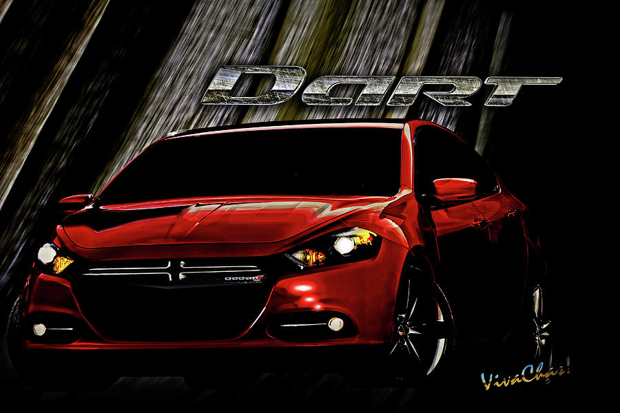 Dodge Dart Just Drifting Along with the Breeze Digital Art by Chas Sinklier