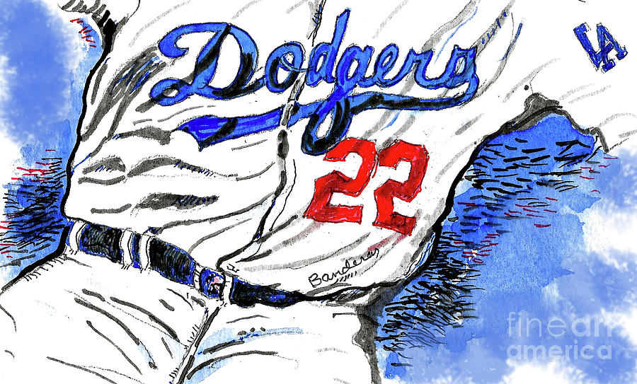 Dodger Blue Painting by Terry Banderas