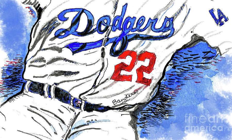 Solid Bright Dodger Blue Color Art Print by PodArtist