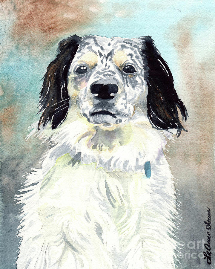 Dog Buddy, Spaniel Painting by LeAnne Sowa