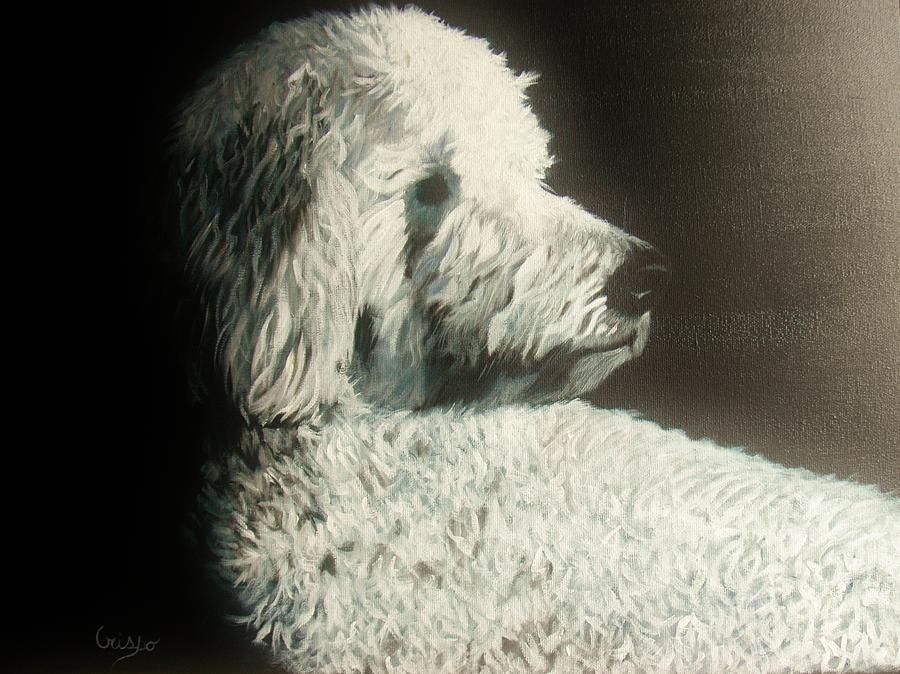 dog Painting by Jean Yves Crispo