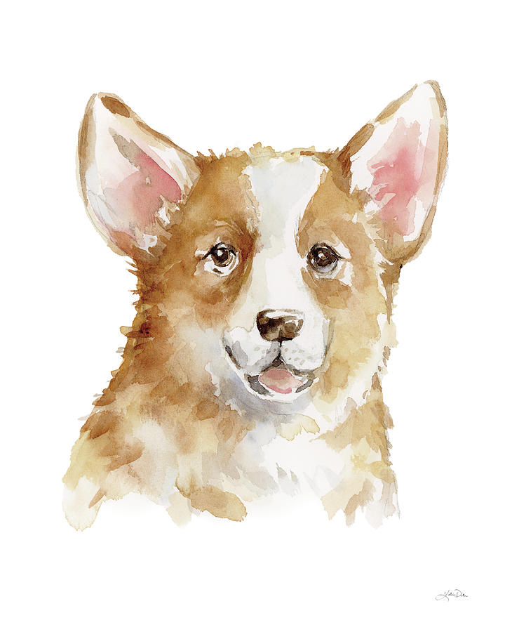 Animal Painting - Dog Portrait II by Katrina Pete