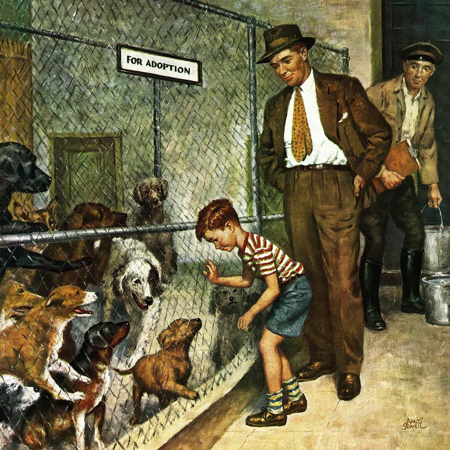 Dog Drawing - Dog Pound by Amos Sewell