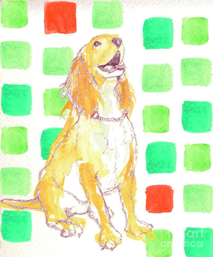 Portrait Mixed Media - Doggy by Anna Platts