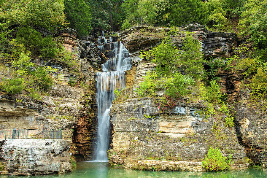 Nature Photograph - Dogwood Canyon Waterfall by Steven Bateson