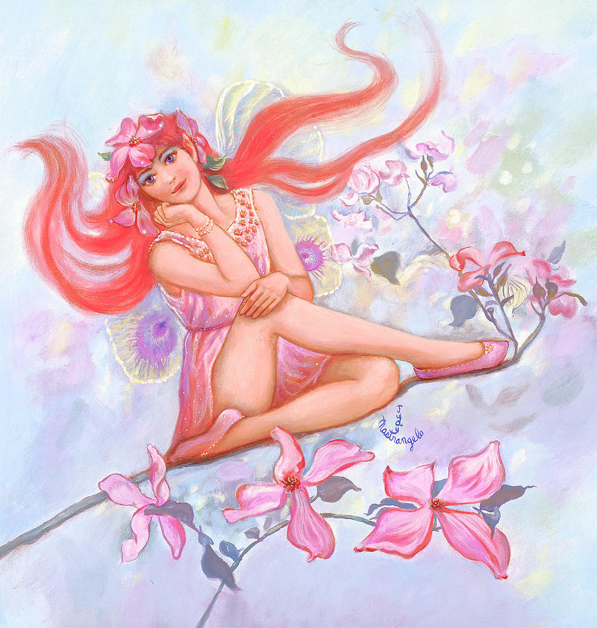 Fairy Painting - Dogwood Fairy by Judy Mastrangelo