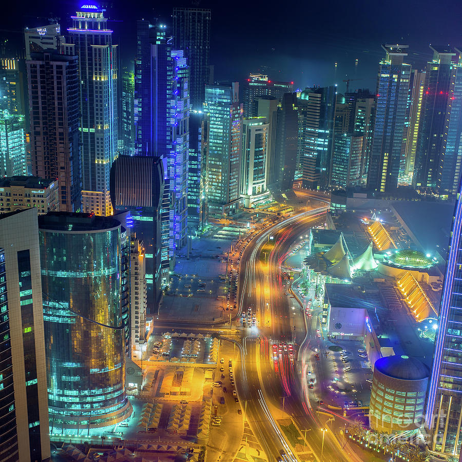 Doha Business Bay Photograph by Shahin Olakara Photography