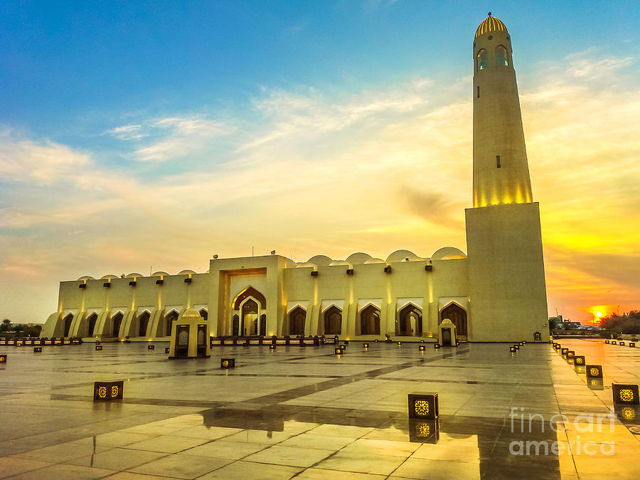 Doha Grand Mosque Photograph by Benny Marty