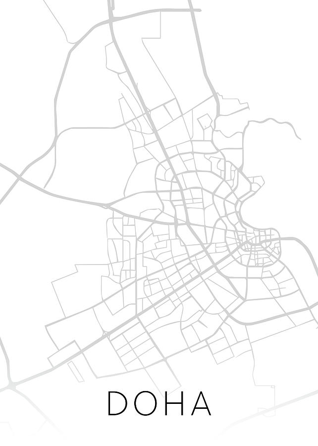 qatar city map