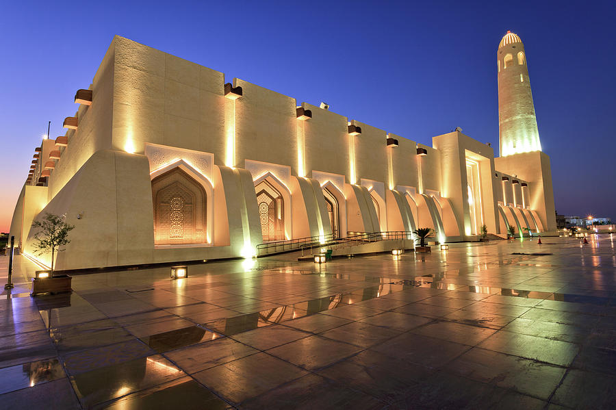 Doha State Mosque Photograph by Helminadia