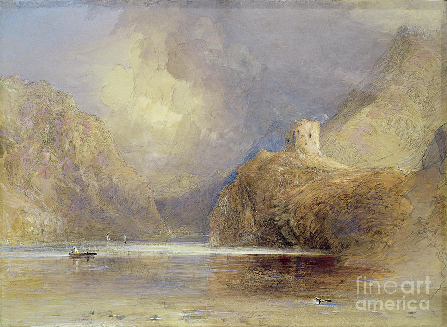 Dolbadern Castle, Llanberis, North Wales Painting by Samuel Palmer