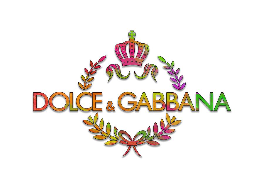 Abstract Digital Art - Dolce and Gabbana Paint Design by Ricky Barnard